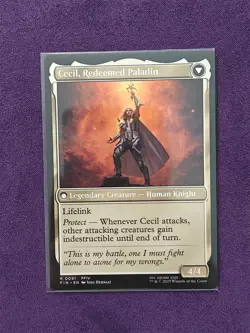 MTG Cecil, Dark Knight / Cecil, Redeemed Paladin - Regular - FIN #0091 - Image 2