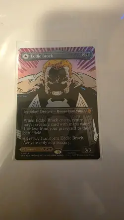 Venom, Lethal Protector/Eddie Brock MTG Spider-Man Mythic Borderless Foil #233 - Image 2