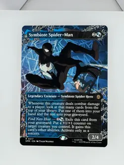 MTG Marvel's Spider-Man Symbiote Spider-Man (Borderless) 217 NM - Image 1