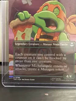 Teenage Mutant Ninja Turtles Michelangelo Mutant BFF 0198 Uncommon Green Foil - Image 2