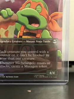 Teenage Mutant Ninja Turtles Michelangelo Mutant BFF 0198 Uncommon Green Foil - Image 3