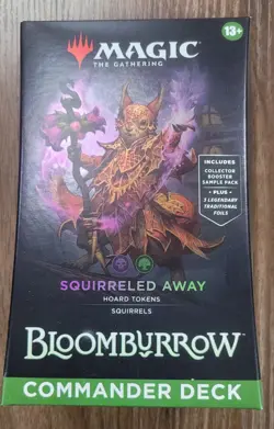 Magic the Gathering Bloomburrow Commander Deck Squirreled Away/ blood rites - Image 1