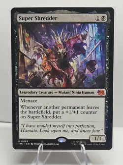 Super Shredder Teenage Mutant Ninja Turtles Regular NM 0083 Magic The Gathering - Image 1