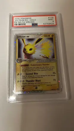 Pokemon Jolteon ex EX Delta Species Holo Rare 109 PSA 9 Mint - Image 1
