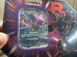 Destined Rivals Team Rocket Tin (Nidoking ex) - Sealed New - Pokemon TCG New - Image 2