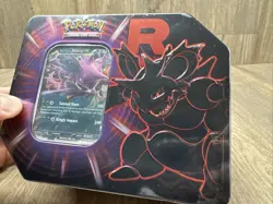 Destined Rivals Team Rocket Tin (Nidoking ex) - Sealed New - Pokemon TCG New - Image 3