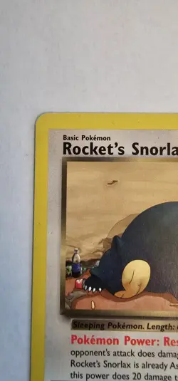 Rocket's Snorlax 33/132 Rare Gym Heroes Pokemon Card - Image 2