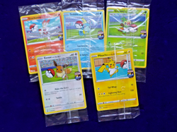 Pokemon Futsal On The Ball Football set, 5 Promo cards all Sealed B - Image 2