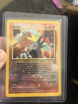 Pokemon Entei 34/53 Wotc Promo Reverse Holo Basic 80HP Ken Sugimori English - Image 3
