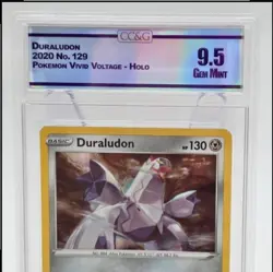 2020 Duraludon 129/185 Vivid Voltage Holo Rare CC&G 9.5 Gem Mint Graded Pokemon - Image 2