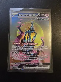 Pokemon TCG Iron Crown EX Scarlet & Violet Temporal Forces 206/162 SIR NM/MT - Image 1