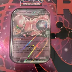 Pokemon TCG Team Rocket (Destined Rivals) Tin New & Factory SEALED Mewtwo - Image 2