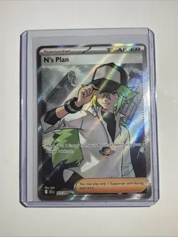 N's Plan 163/086 Pokemon TCG Black Bolt Ultra Rare Trainer English N4 - Image 1