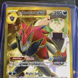 Pokemon Journey Together, N’s Zoroark EX Gold, Holo Rare, NM/M, No Scratches! - Image 2
