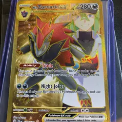 Pokemon Journey Together, N’s Zoroark EX Gold, Holo Rare, NM/M, No Scratches! - Image 3