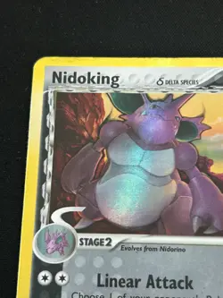 2006 Pokemon EX Dragon Frontiers Nidoking Delta Species 6/101 Holo Rare MP - Image 2