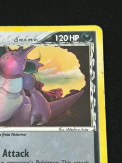 2006 Pokemon EX Dragon Frontiers Nidoking Delta Species 6/101 Holo Rare MP - Image 3