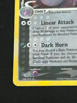 2006 Pokemon EX Dragon Frontiers Nidoking Delta Species 6/101 Holo Rare MP - Image 5