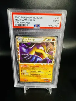Pokemon Machamp Prime Triumphant Holo Ultra Rare PSA 9 95/102 2010 English - Image 1