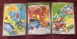 Pokemon TCG First Partner Illustration Collection Series 1 Kanto GEN 1 Starters - Image 1