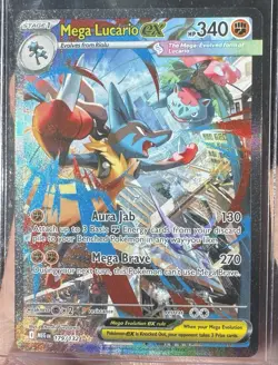 Pokemon Mega Lucario EX Special Illustration Rare Me01 179/132 Holo English - Image 1