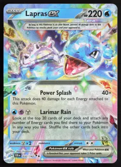 Lapras ex 32/142 Double Rare Stellar Crown Pokemon Near Mint - Image 1
