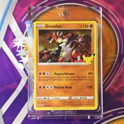 Groudon - 017/025 - Holo Rare (25th Anniversary Edition) Pokemon TCG Official Ul - Image 1