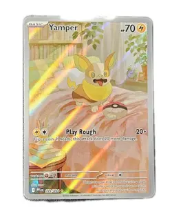 Yamper 99/94 - Phantasmal Flames Illustration Rare Pokemon TCG - NM - Image 1
