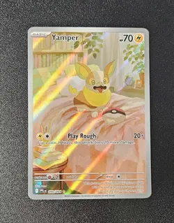 Yamper 99/94 - Phantasmal Flames Illustration Rare Pokemon TCG - NM - Image 3