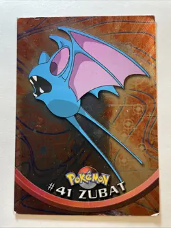 Zubat [Foil] #41 - Pokemon 1999 Topps TV Animation Blue Logo (LP) - Image 1