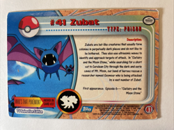 Zubat [Foil] #41 - Pokemon 1999 Topps TV Animation Blue Logo (LP) - Image 2