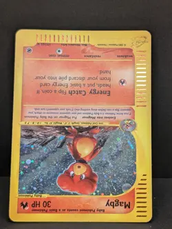 Magby 017/165 Expedition Base Set Holo Rare Pokemon TCG Nintendo e-reader LP - Image 4