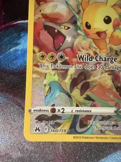 Pokemon Crown Zenith Pikachu #160/159 Secret Rare, Near Mint - Image 5