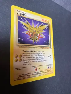 Zapdos Rare Non Holo Fossil 30/62 Pokemon TCG RARE - Image 2