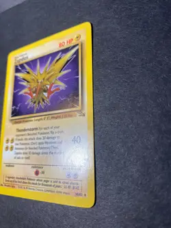 Zapdos Rare Non Holo Fossil 30/62 Pokemon TCG RARE - Image 3
