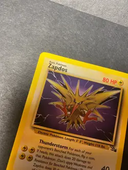 Zapdos Rare Non Holo Fossil 30/62 Pokemon TCG RARE - Image 4