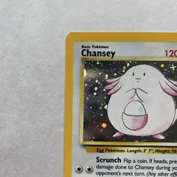 1999 Pokemon Base Set 2 Chansey Holo Rare 3/102 - Vintage WOTC - Clean! 🔥 - Image 3