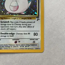 1999 Pokemon Base Set 2 Chansey Holo Rare 3/102 - Vintage WOTC - Clean! 🔥 - Image 5