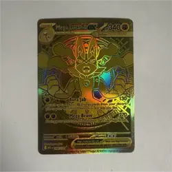 Pokemon Mega Lucario EX 188/132 Me01: Mega Evolution Mega Hyper Rare Holo - Image 1