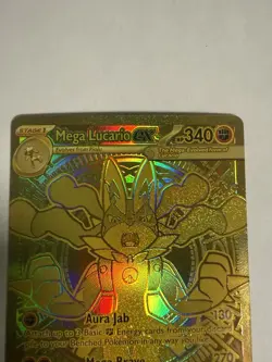 Pokemon Mega Lucario EX 188/132 Me01: Mega Evolution Mega Hyper Rare Holo - Image 2