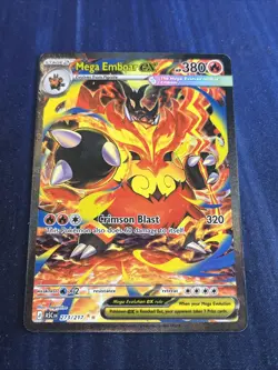 Mega Emboar EX SIR 2026 Pokemon Ascended Heroes Special Illustration Rare #273 - Image 1
