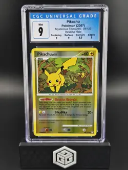 2007 POKEMON PIKACHU REVERSE HOLO FOIL #94 D&P MYSTERIOUS TREASURES CGC 9 PSA - Image 1