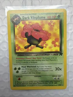 Dark Vileplume 30/82 Pokemon Team Rocket Non Holo WOTC TCG NM - Image 1