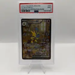 2023 POKEMON MEW EN-151 SPECIAL ILLUSTRATION RARE #201 ALAKAZAM EX PSA 9 - Image 1