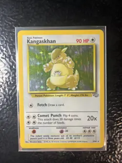 Pokemon TCG Kangaskhan Jungle 5/64 Holo Unlimited Holo Rare - Image 1