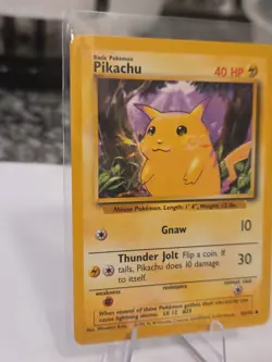 Pokemon Pikachu Yellow Cheeks 1999 58/102 Base Set NM UNPLAYED - Image 2