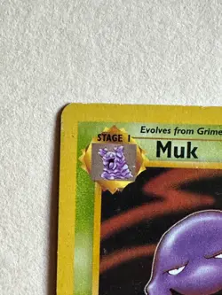 Pokemon TCG Muk Fossil 13/62 Non Holo Unlimited Rare - Image 2