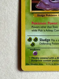 Pokemon TCG Muk Fossil 13/62 Non Holo Unlimited Rare - Image 5