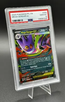 2025 POKEMON PFL EN-PHANTASMAL FLAMES #056 MEGA GENGAR EX PSA 10 - Image 4