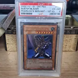Yu-Gi-Oh! TCG Konami Buster Blader Pharaoh's Servant 1st Ed PSV-050 PSA 6 - Image 1
